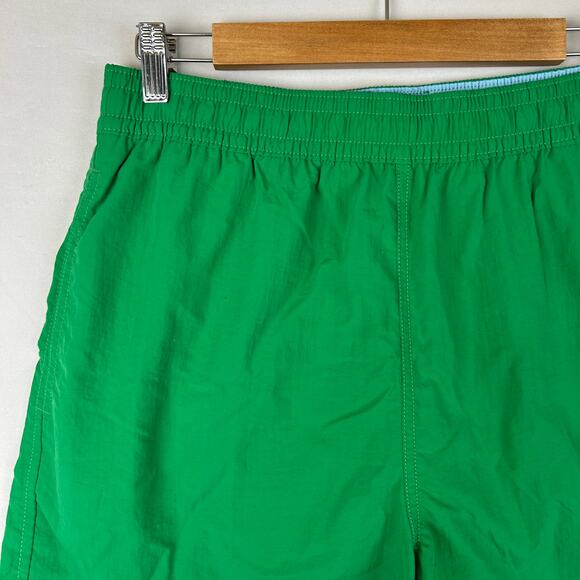 Polo Ralph Lauren Green Swim Trunks Nylon Elastic Tie Waist Vintage Men's Size M - Picture 2 of 9